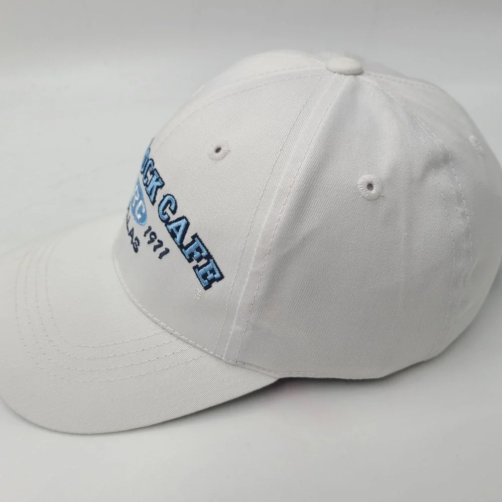 Hard Rock Cafe Hat Strapback (Fits Small) White Blue Dallas Est 1971 Casual‎ Men